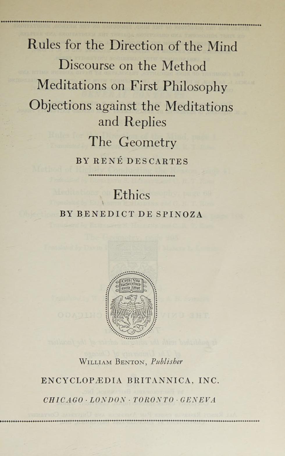 جلد کتاب Discourse on the Method
