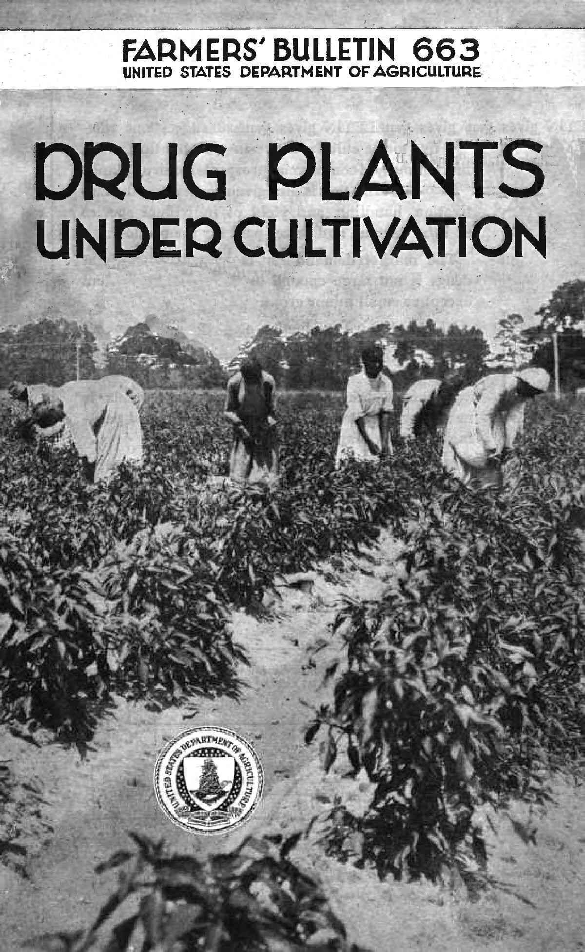 جلد کتاب Drug Plants Under Cultivation