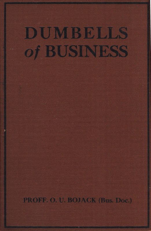 جلد کتاب Dumbells of Business
