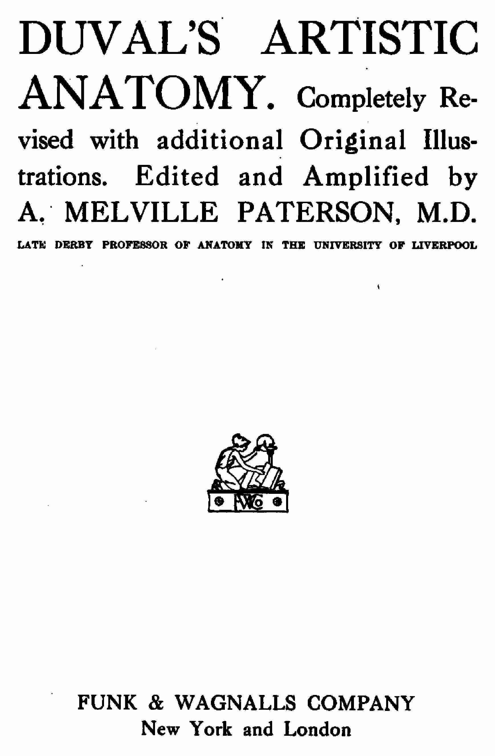 جلد کتاب Duval's Artistic Anatomy