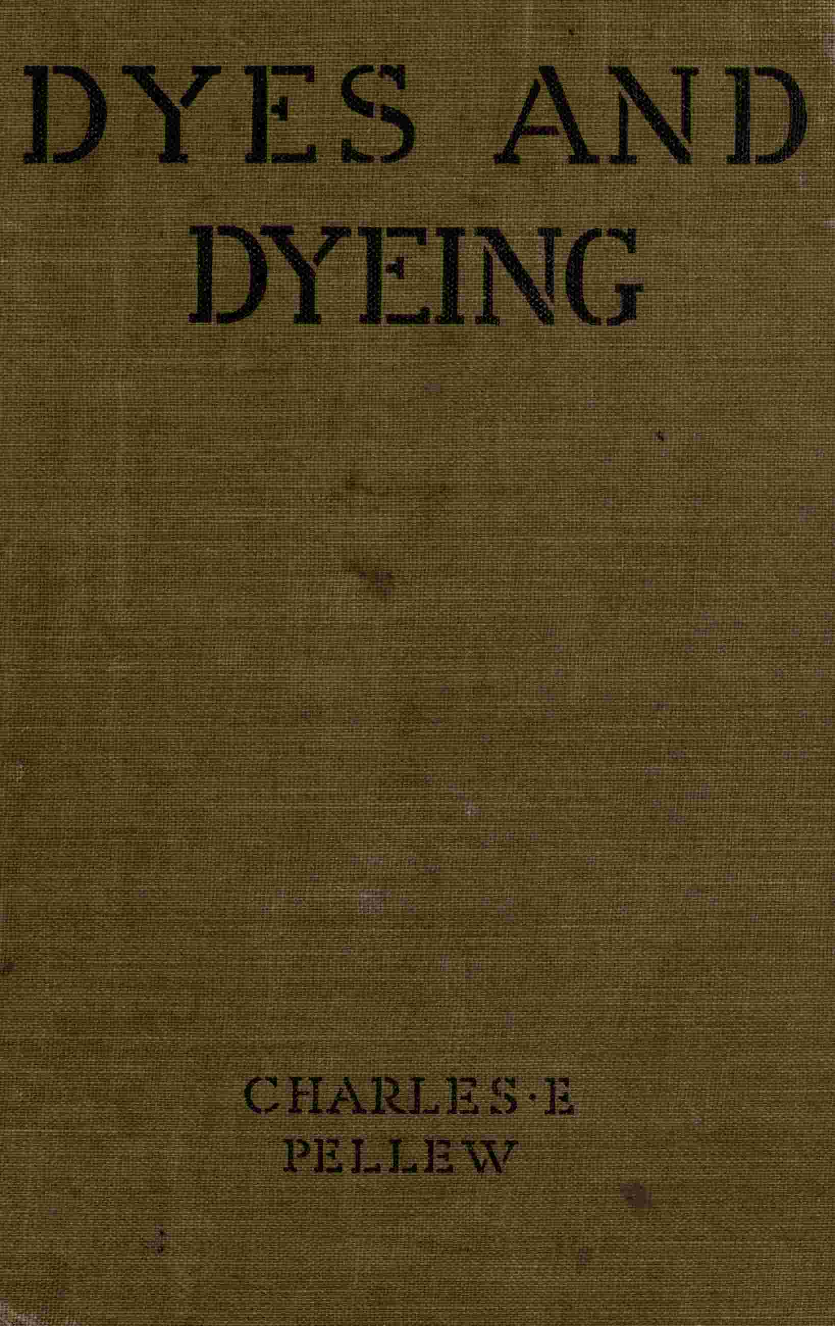 جلد کتاب Dyes and Dyeing