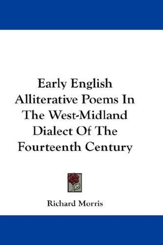 جلد کتاب Early English Alliterative Poems in the West-Midland Dialect
