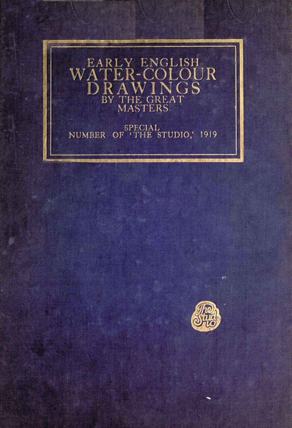 جلد کتاب Early English Water-Colour Drawings of the Great Masters