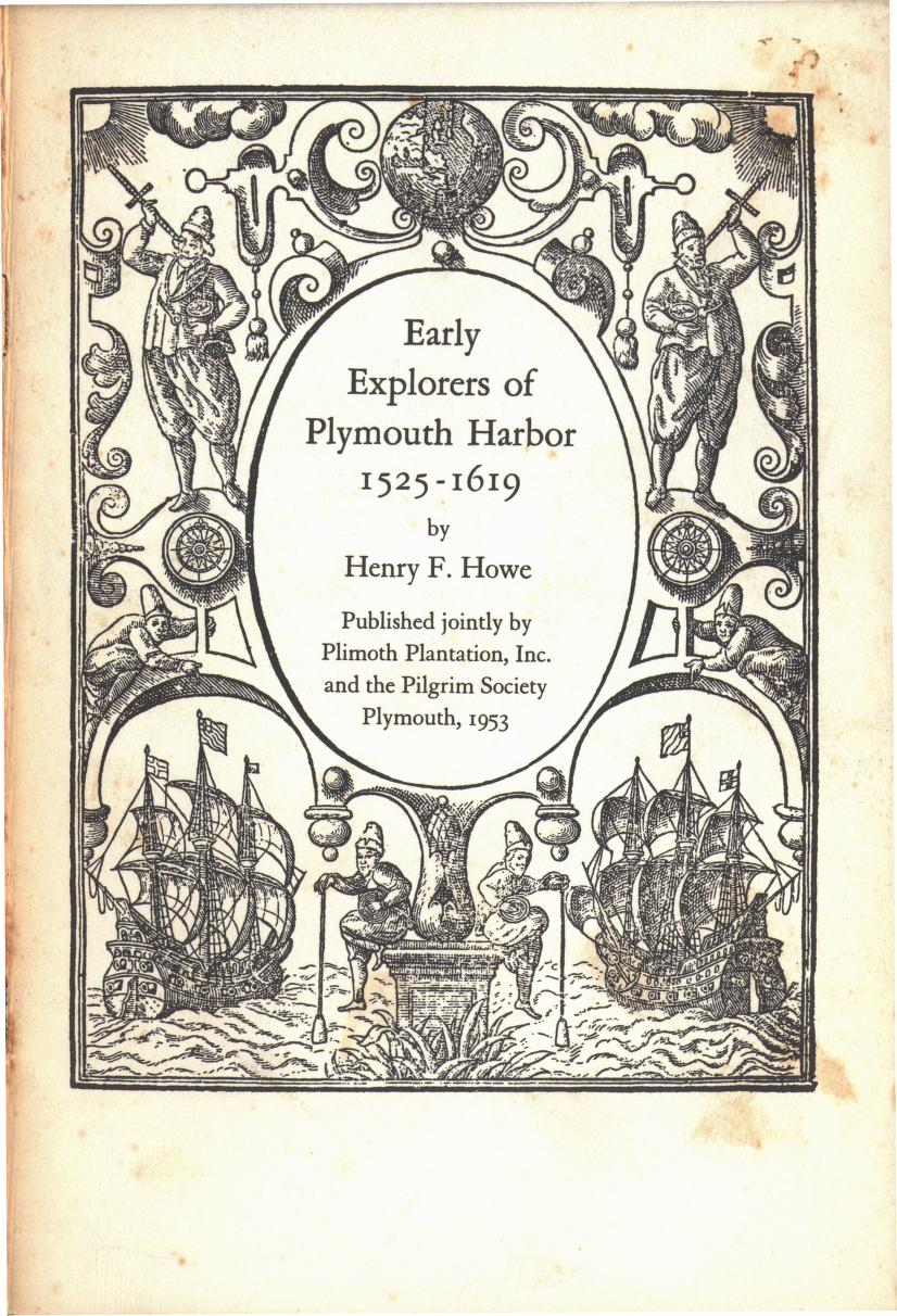 جلد کتاب Early Explorers of Plymouth Harbor, 1525-1619