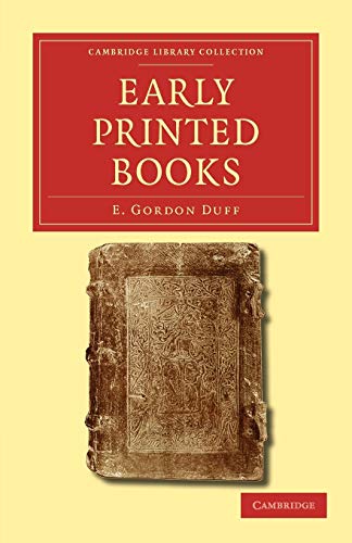 جلد کتاب Early Printed Books