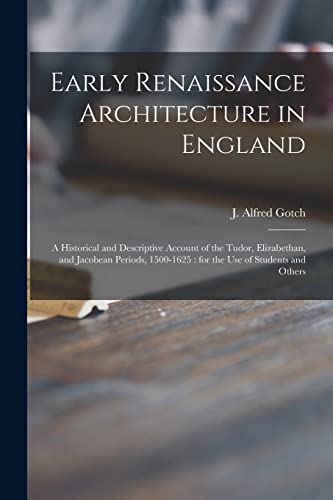 جلد کتاب Early Renaissance Architecture in England