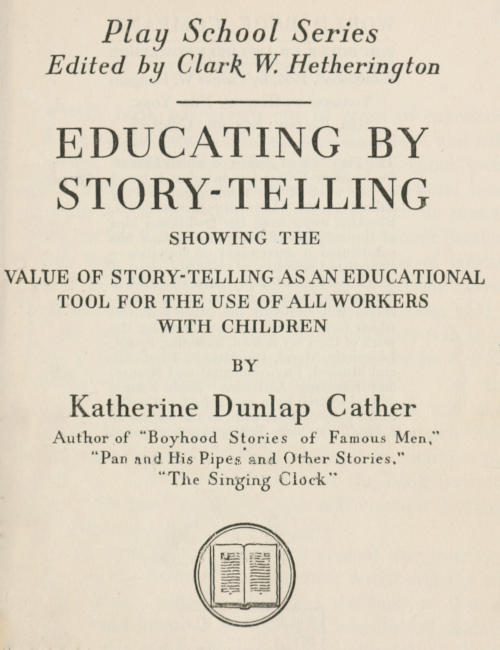جلد کتاب Educating by story-telling