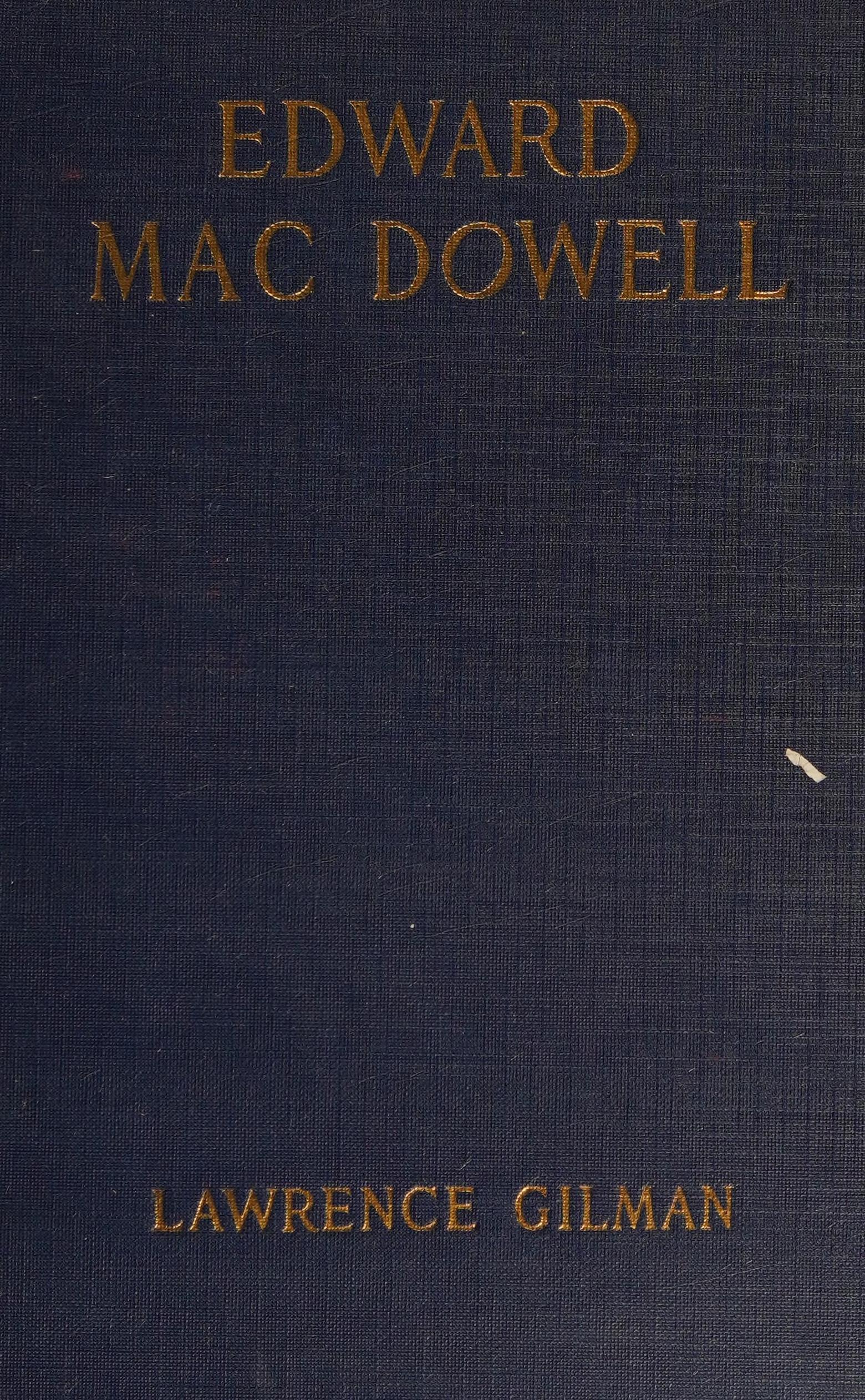جلد کتاب Edward MacDowell