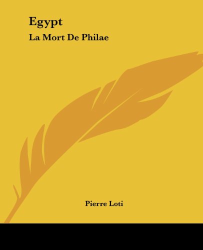 جلد کتاب Egypt (La Mort de Philae)