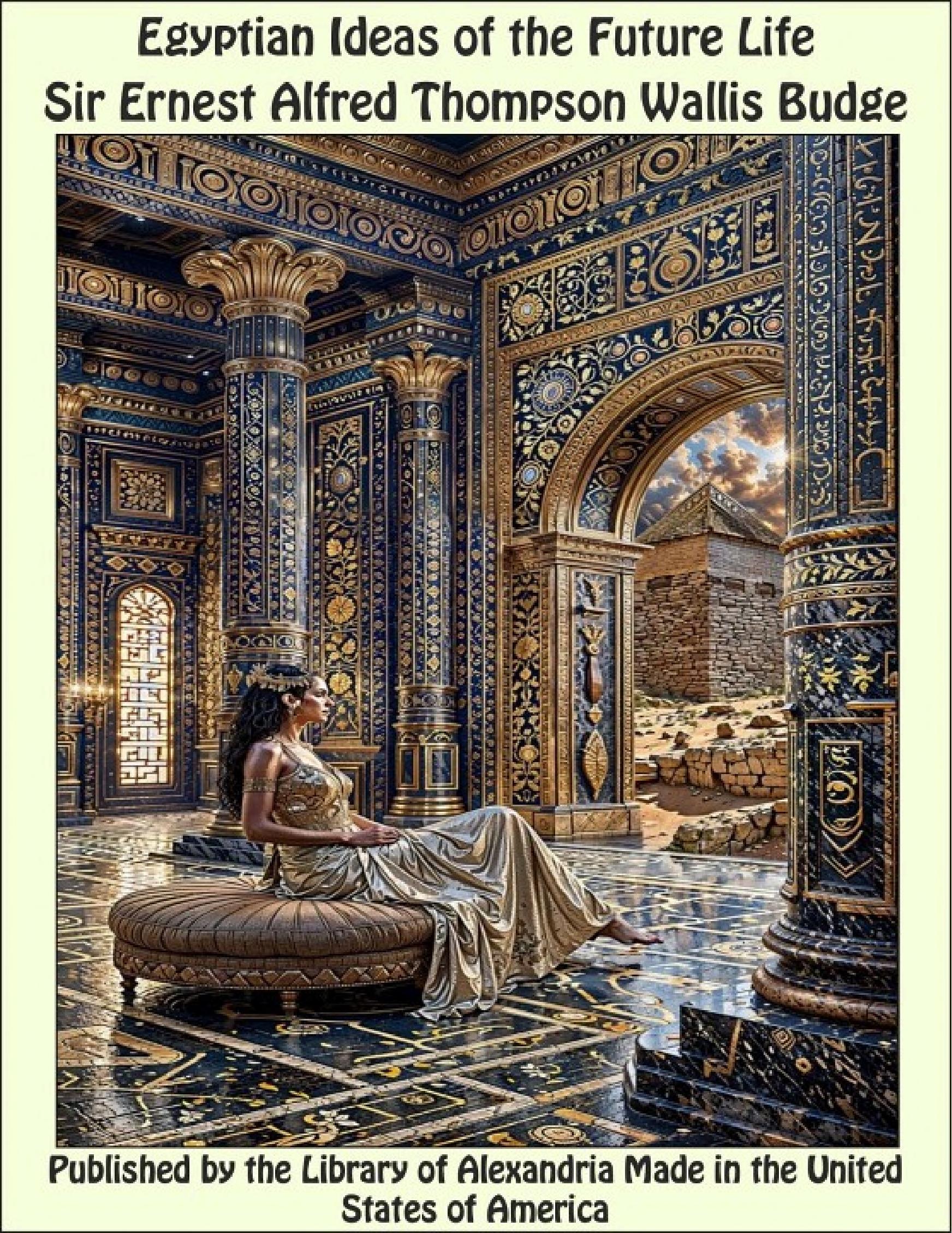 جلد کتاب Egyptian Ideas of the Future Life