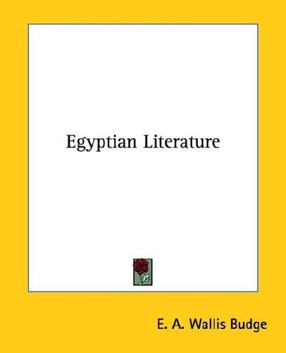 جلد کتاب Egyptian Literature: Tales, Hymns, and the Book of the Dead
