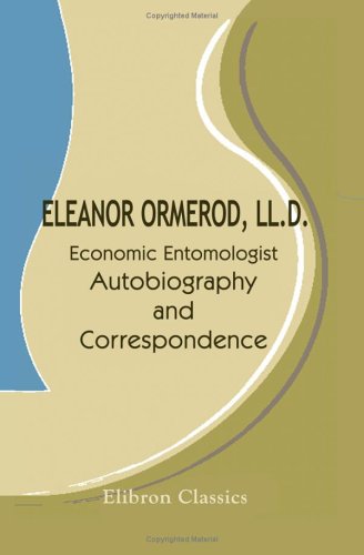 جلد کتاب Eleanor Ormerod, LL. D., Economic Entomologist