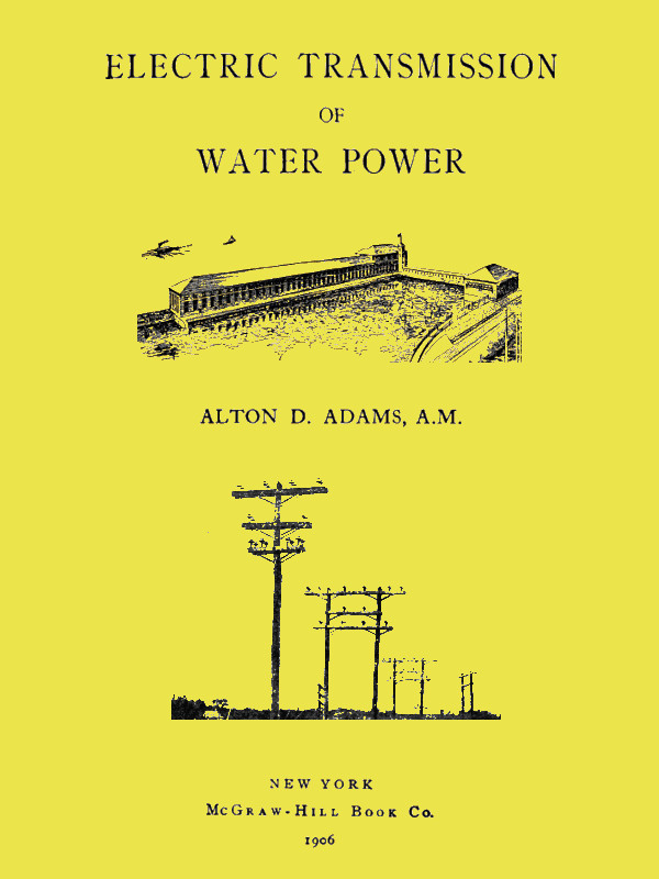 جلد کتاب Electric Transmission of Water Power