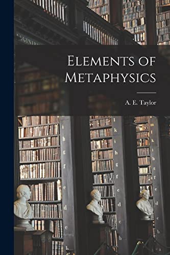 جلد کتاب Elements of Metaphysics
