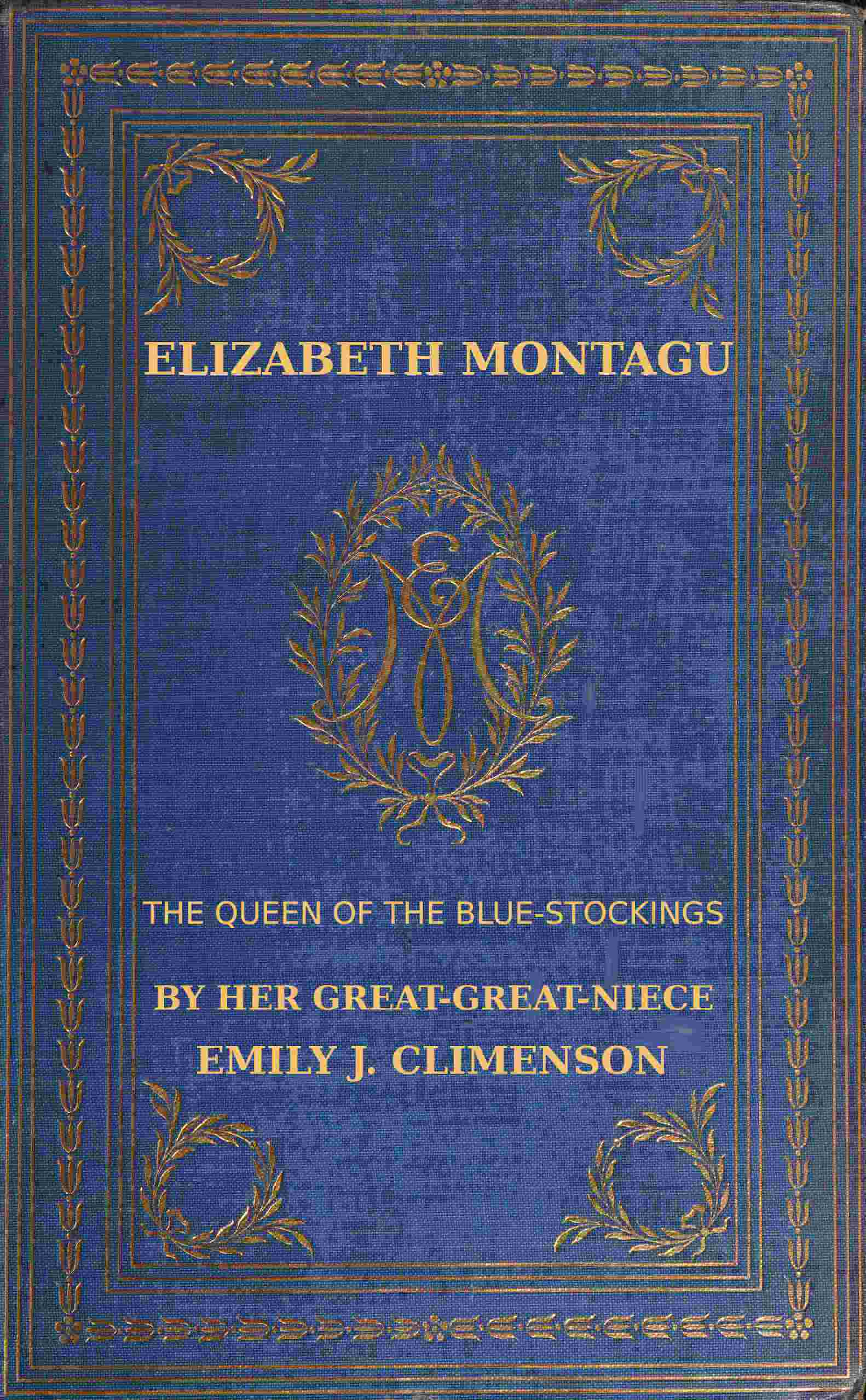 جلد کتاب Elizabeth Montagu, the Queen of the Bluestockings