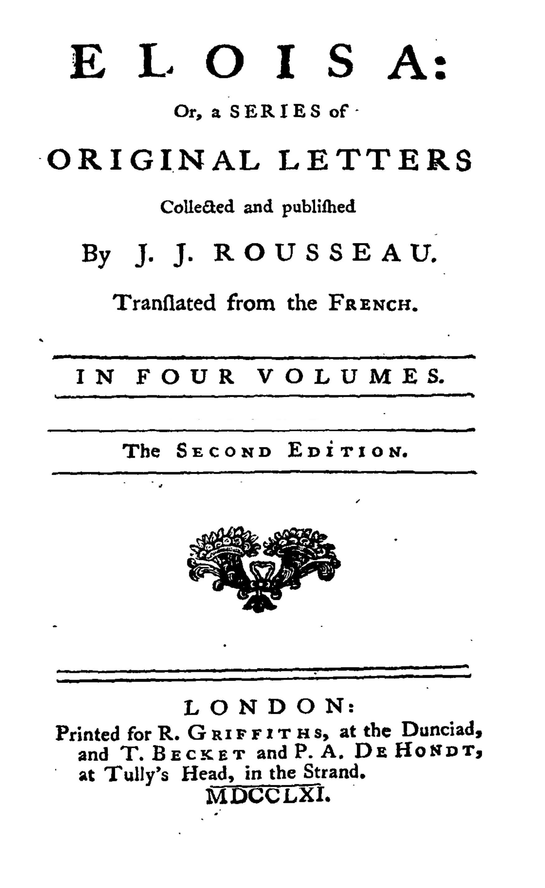 جلد کتاب Eloisa: Or, a Series of Original Letters