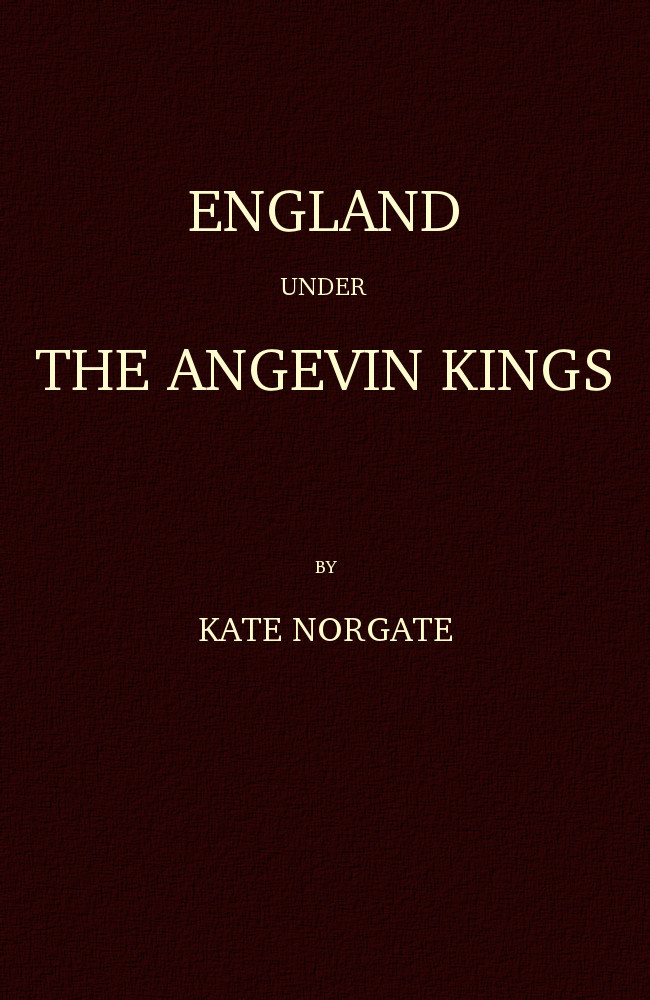 جلد کتاب England under the Angevin Kings
