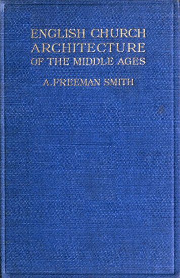 جلد کتاب English Church Architecture of the Middle Ages