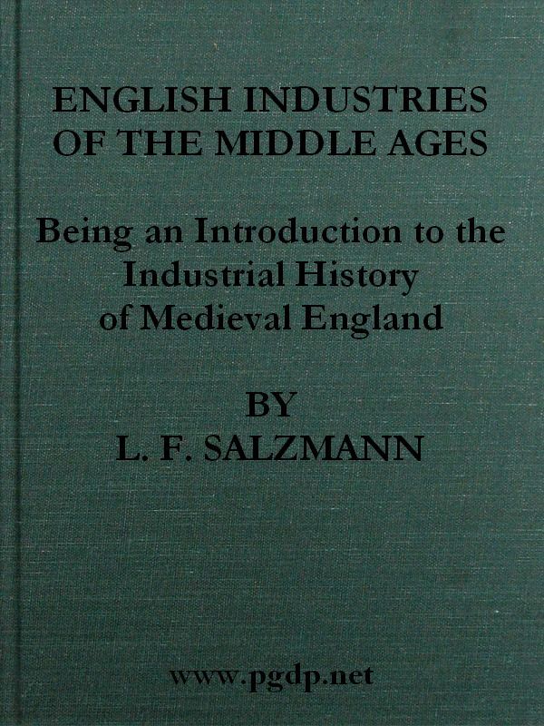 جلد کتاب English Industries of the Middle Ages