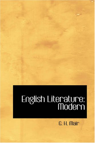 جلد کتاب English Literature: Modern