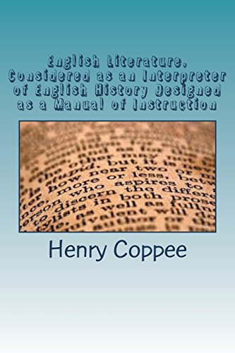 جلد کتاب English Literature, Considered as an Interpreter of English History