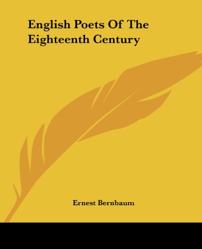 جلد کتاب English Poets of the Eighteenth Century