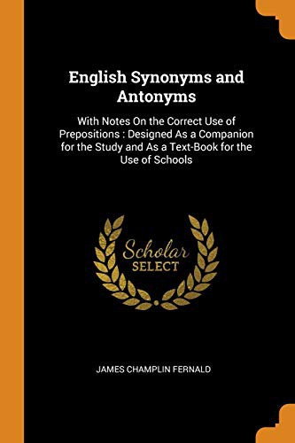 جلد کتاب English Synonyms and Antonyms