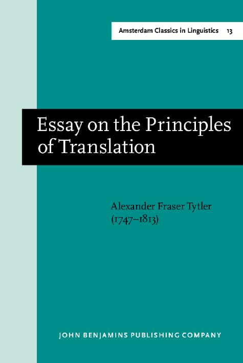 جلد کتاب Essay on the Principles of Translation