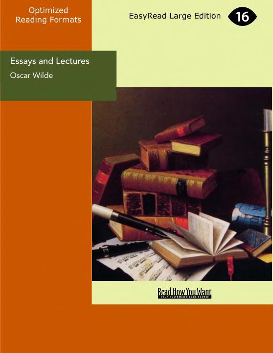 جلد کتاب Essays and Lectures