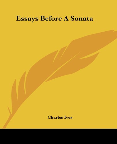 جلد کتاب Essays Before a Sonata