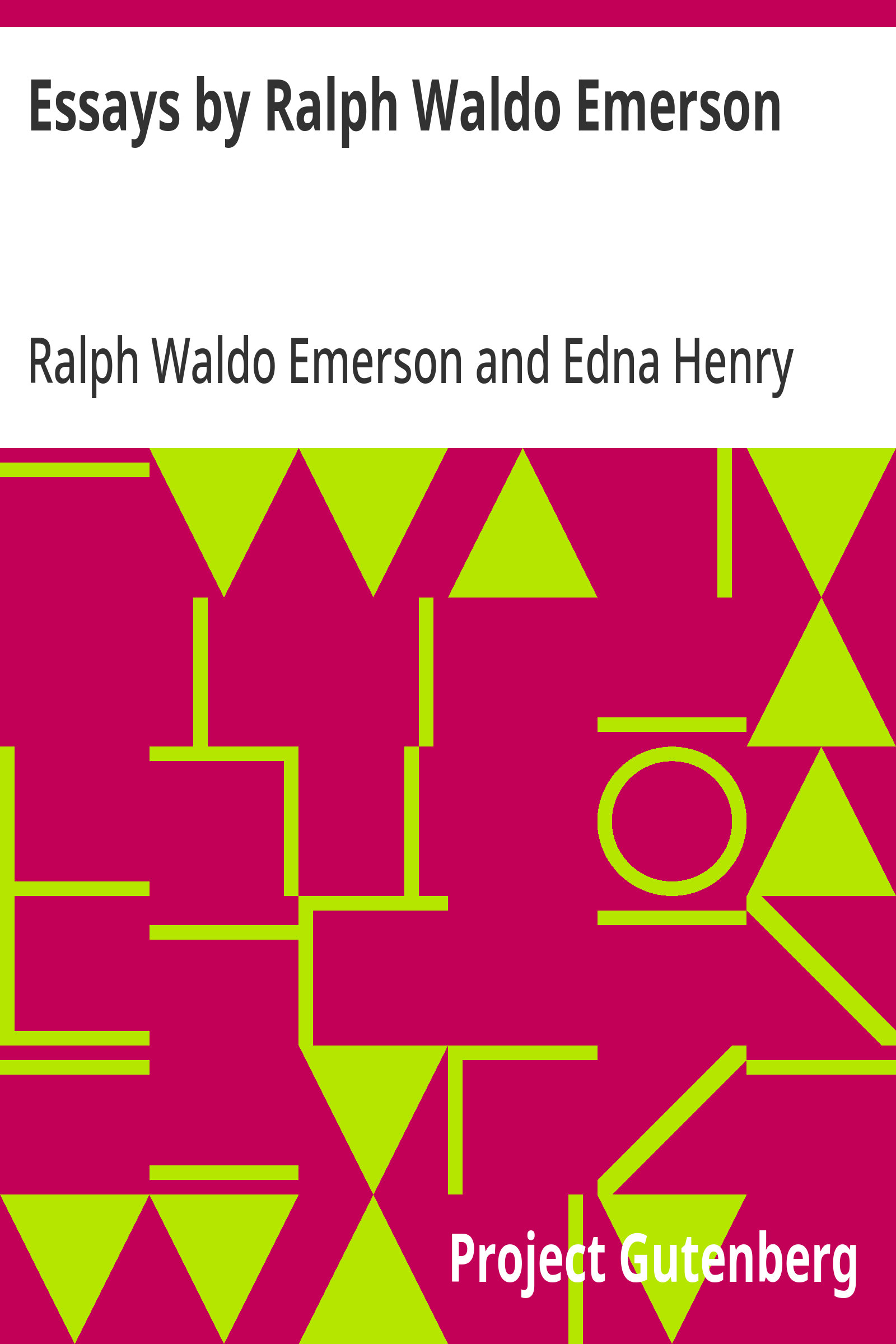 جلد کتاب Essays by Ralph Waldo Emerson