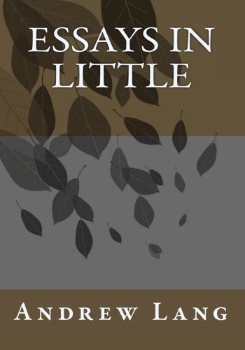 جلد کتاب Essays in Little