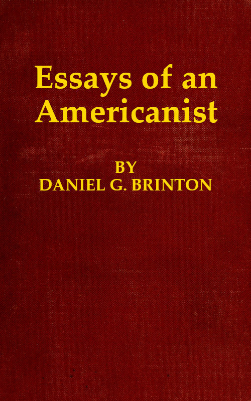 جلد کتاب Essays of an Americanist