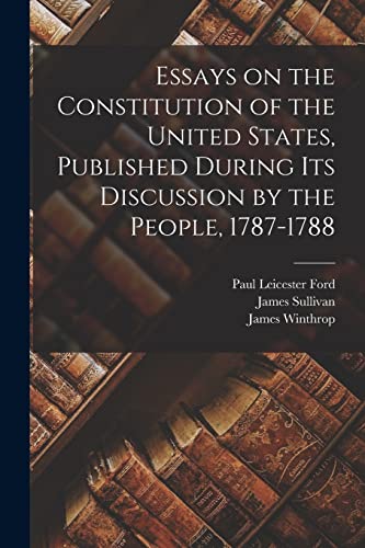 جلد کتاب Essays on the Constitution of the United States