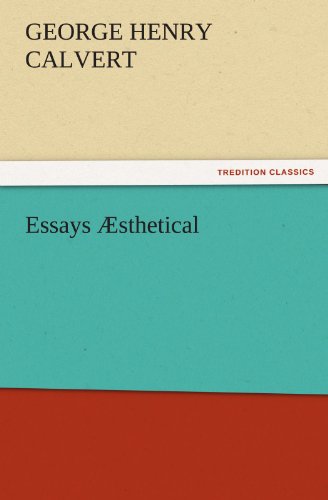 جلد کتاب Essays Æsthetical