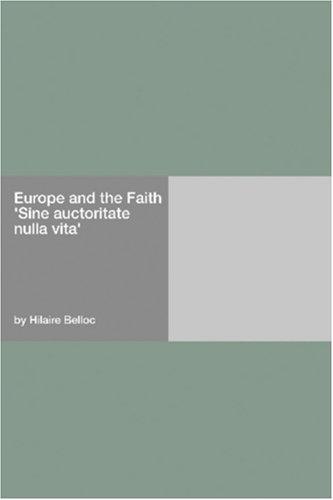 جلد کتاب Europe and the Faith