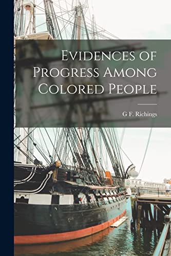 جلد کتاب Evidences of Progress Among Colored People