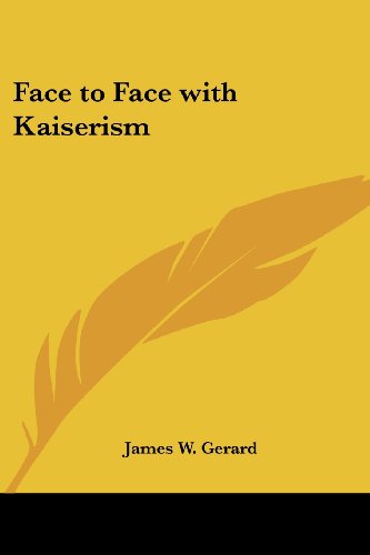 جلد کتاب Face to Face with Kaiserism