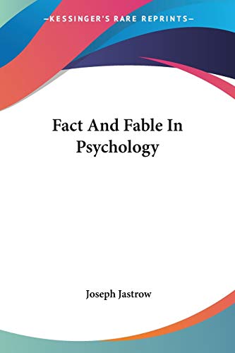 جلد کتاب Fact and Fable in Psychology