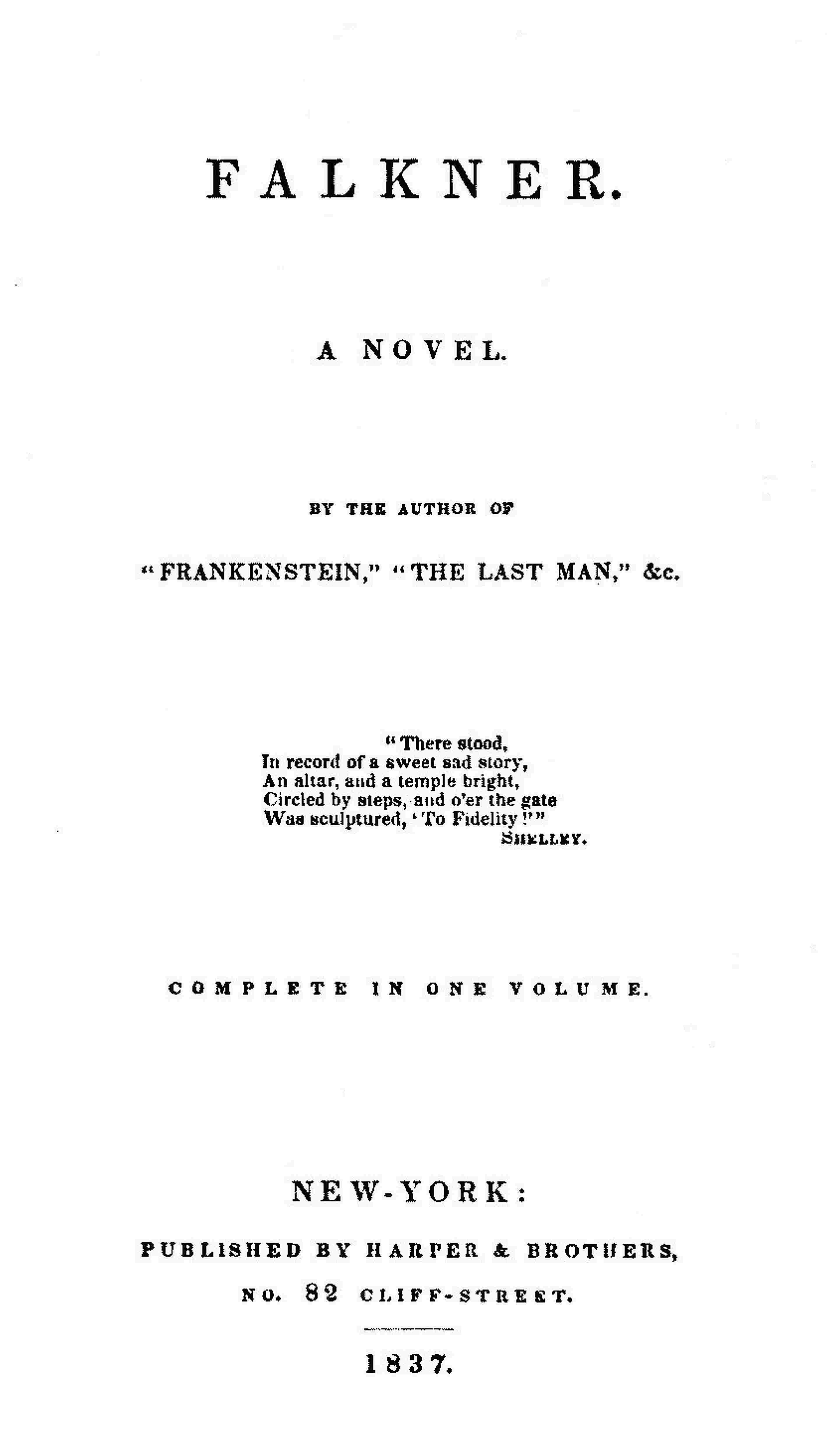 جلد کتاب Falkner: A Novel