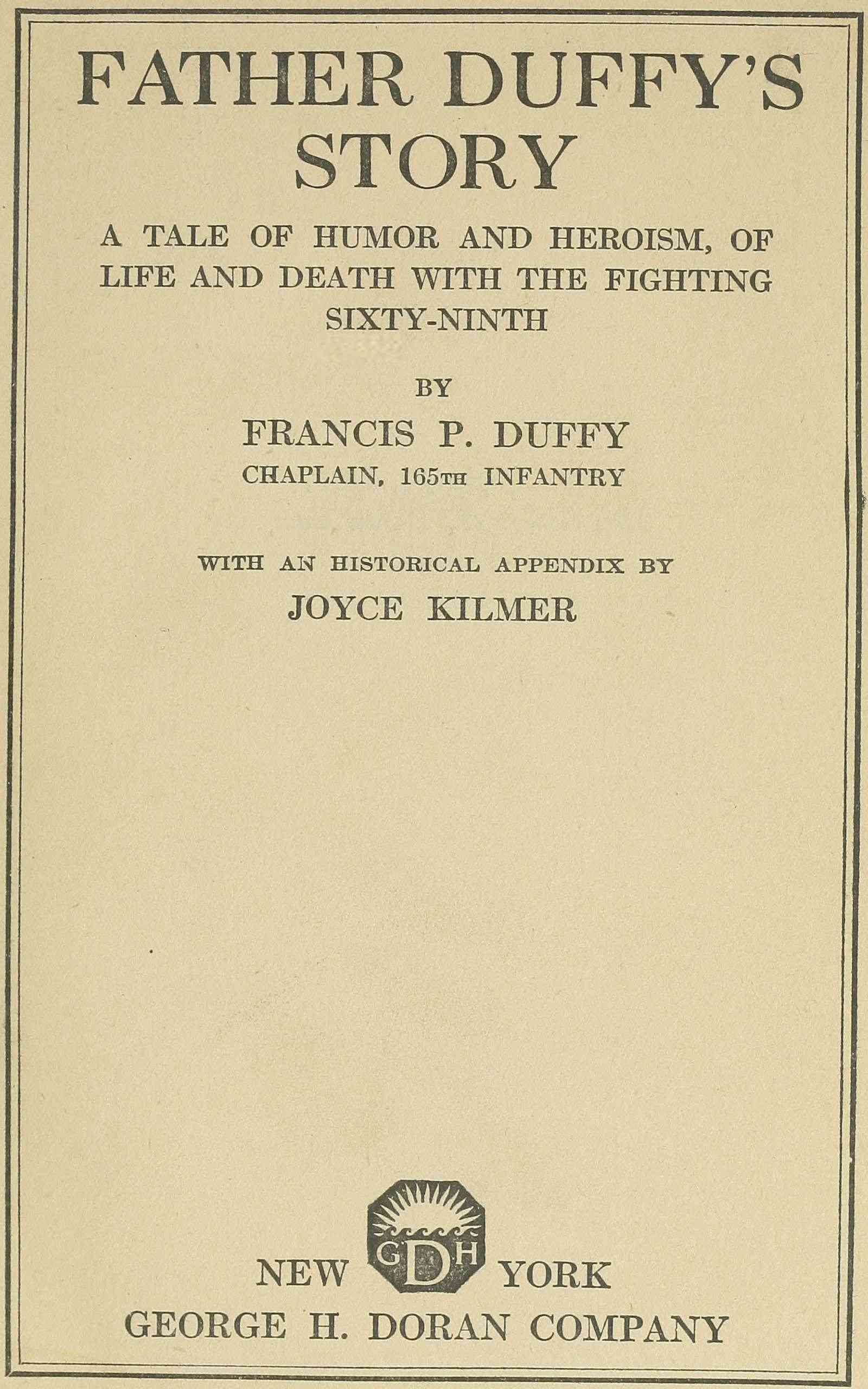 جلد کتاب Father Duffy's Story
