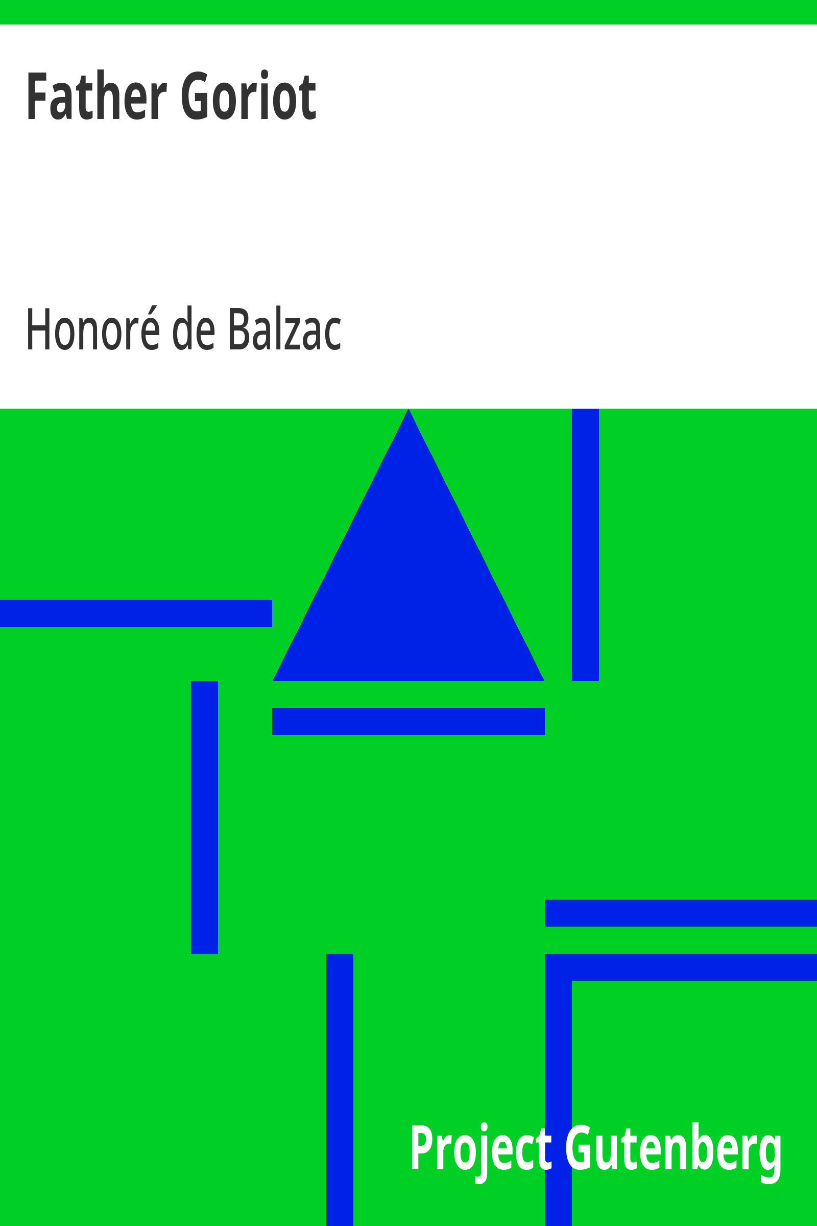 جلد کتاب Father Goriot
