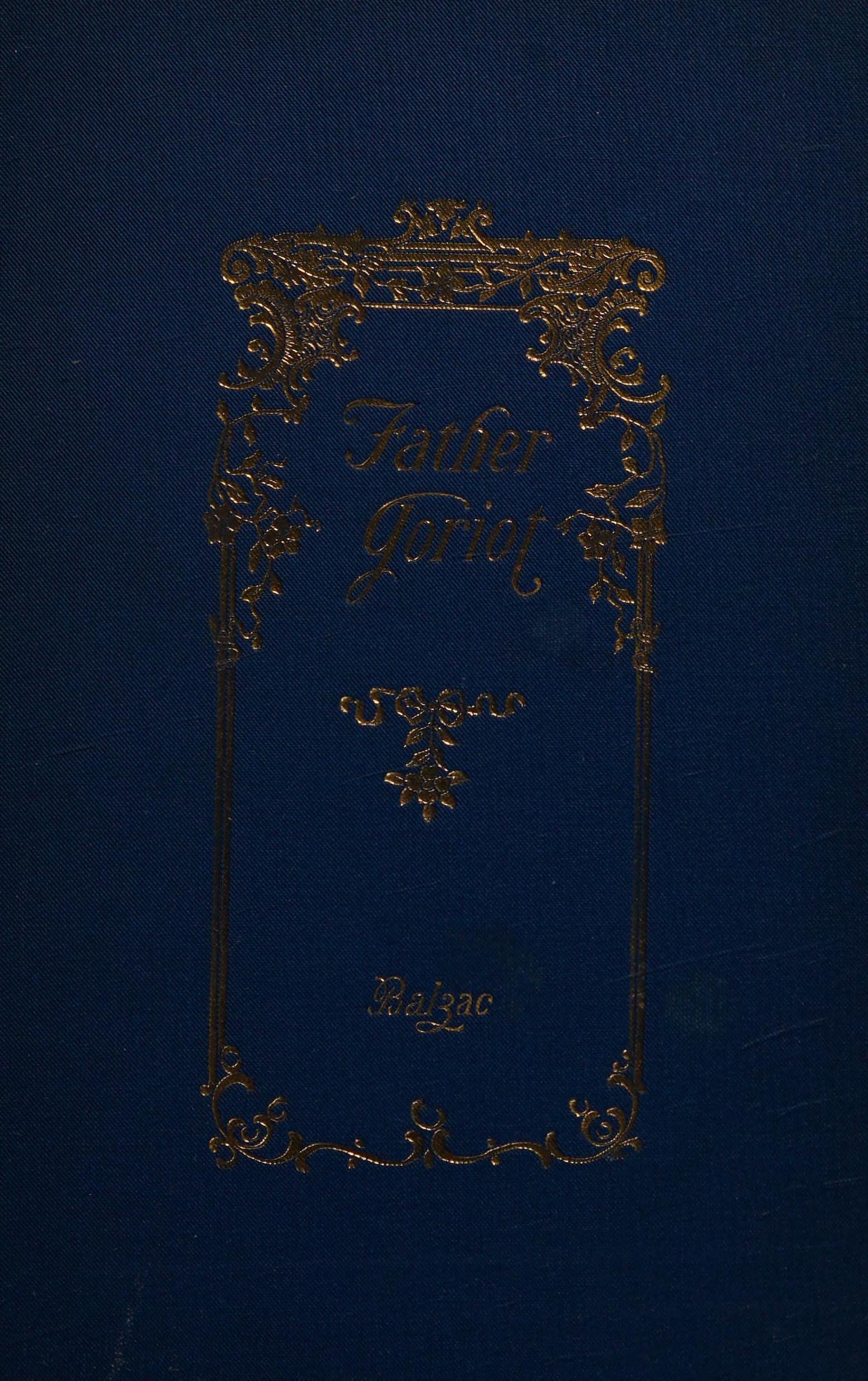 جلد کتاب Father Goriot