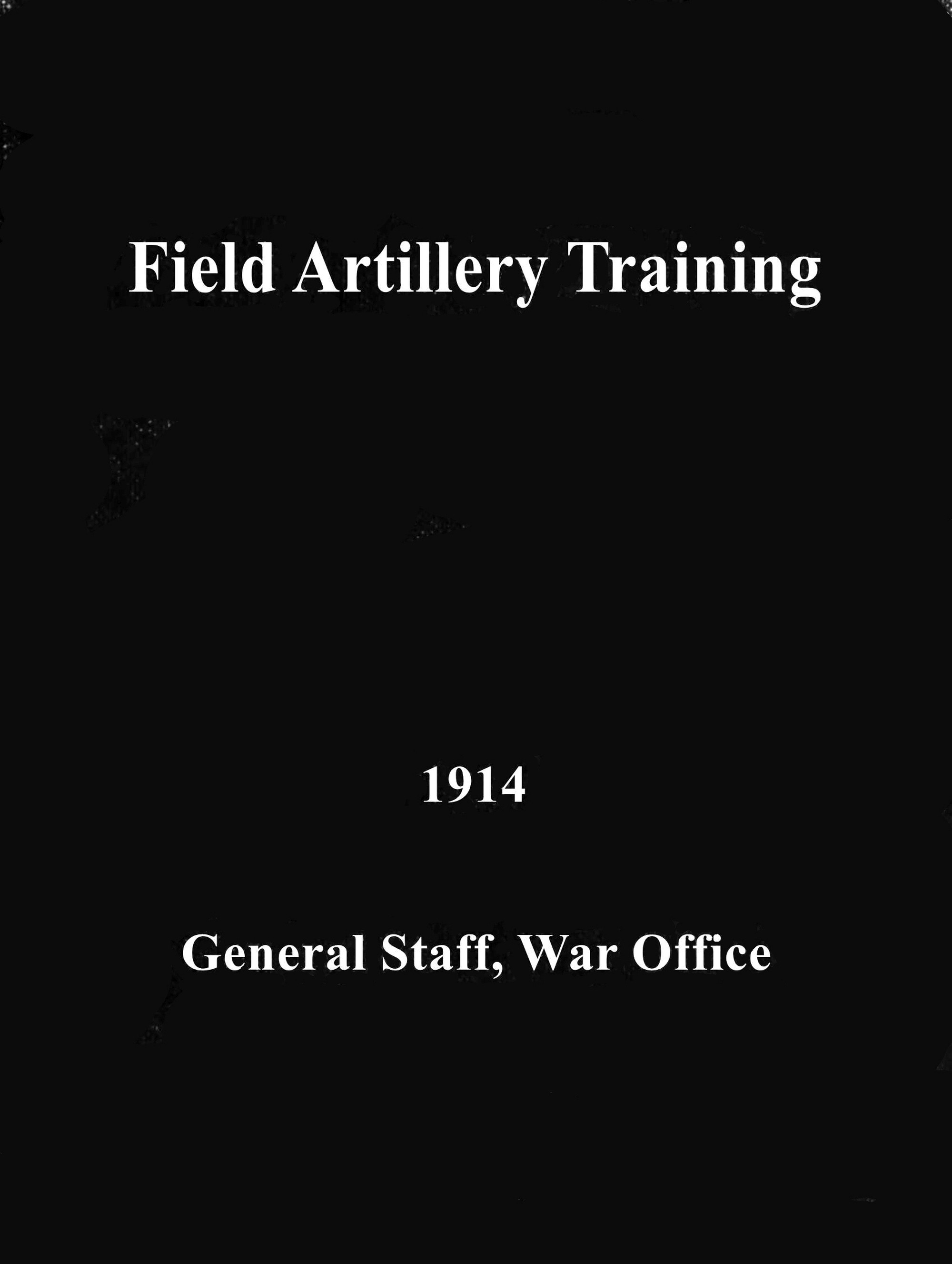 جلد کتاب Field Artillery Training, 1914