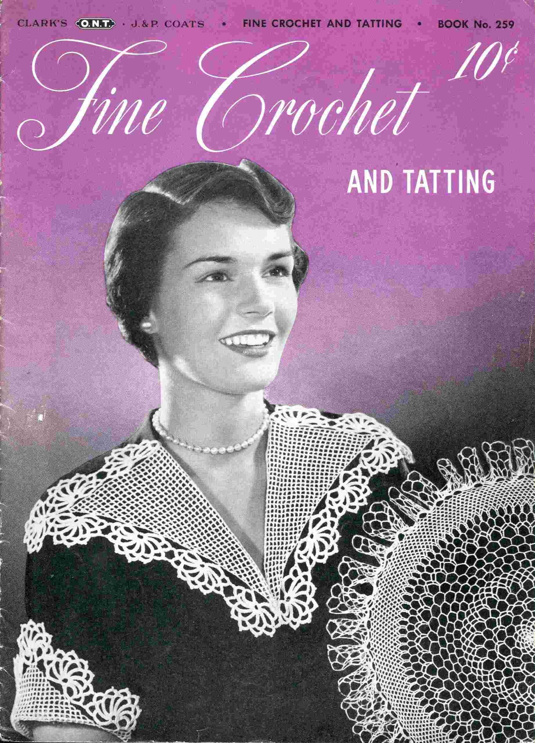 جلد کتاب Fine Crochet and Tatting