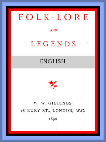 جلد کتاب Folk-Lore and Legends: English