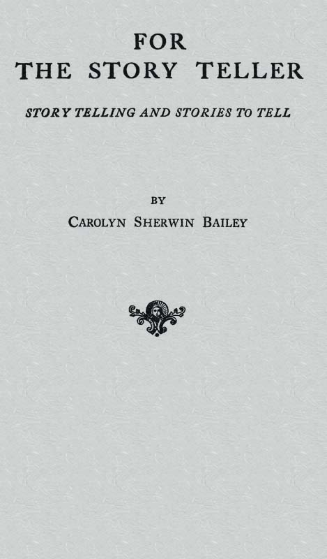 جلد کتاب For the Story Teller