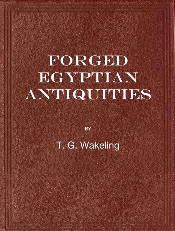 جلد کتاب Forged Egyptian Antiquities