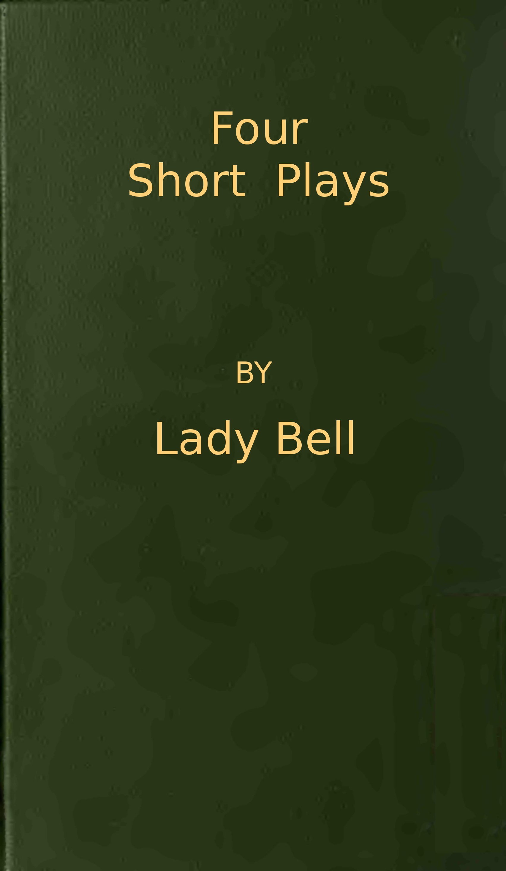 جلد کتاب Four Short Plays