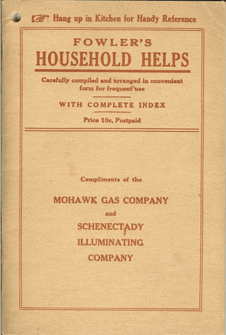 جلد کتاب Fowler's Household Helps